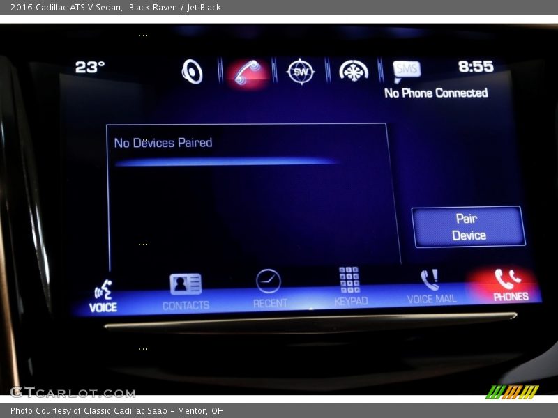 Black Raven / Jet Black 2016 Cadillac ATS V Sedan