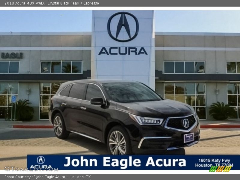 Crystal Black Pearl / Espresso 2018 Acura MDX AWD