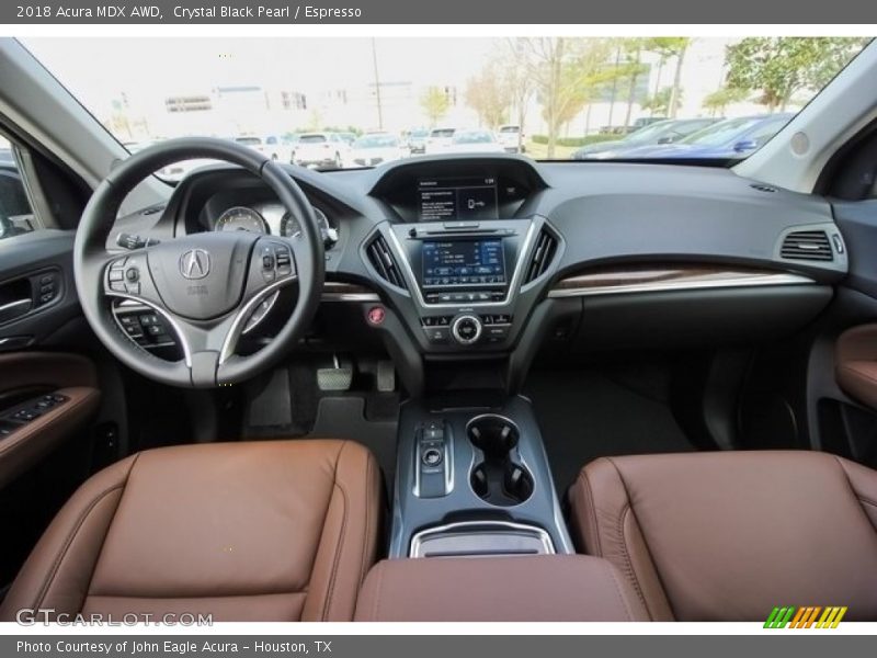 Crystal Black Pearl / Espresso 2018 Acura MDX AWD