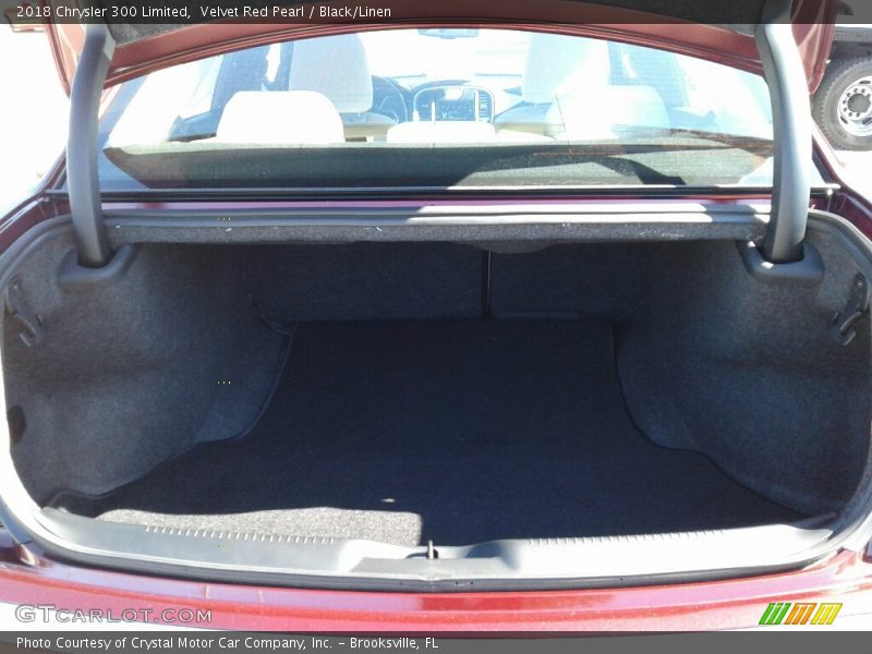 Velvet Red Pearl / Black/Linen 2018 Chrysler 300 Limited