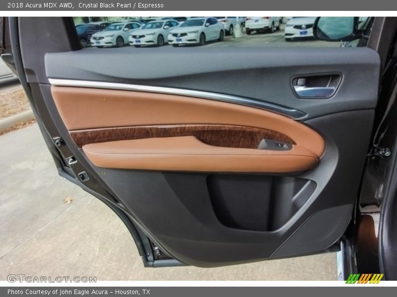 Crystal Black Pearl / Espresso 2018 Acura MDX AWD