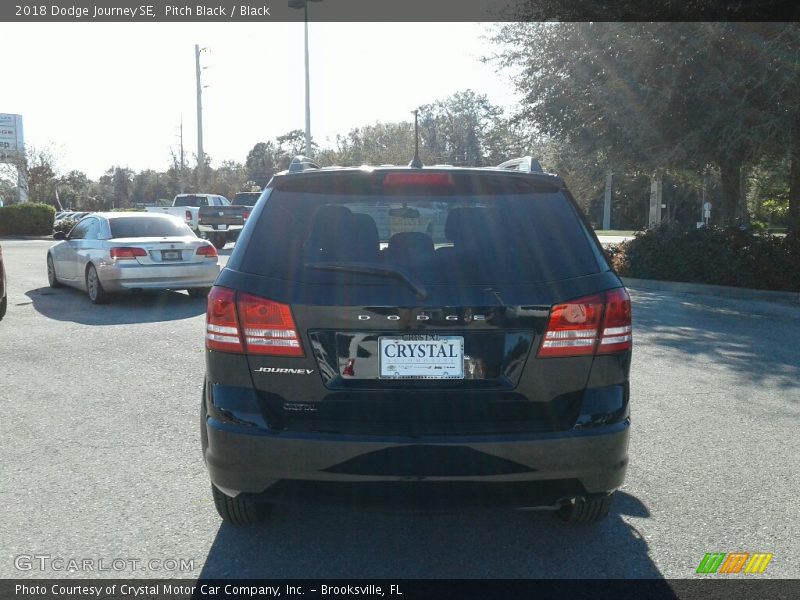 Pitch Black / Black 2018 Dodge Journey SE