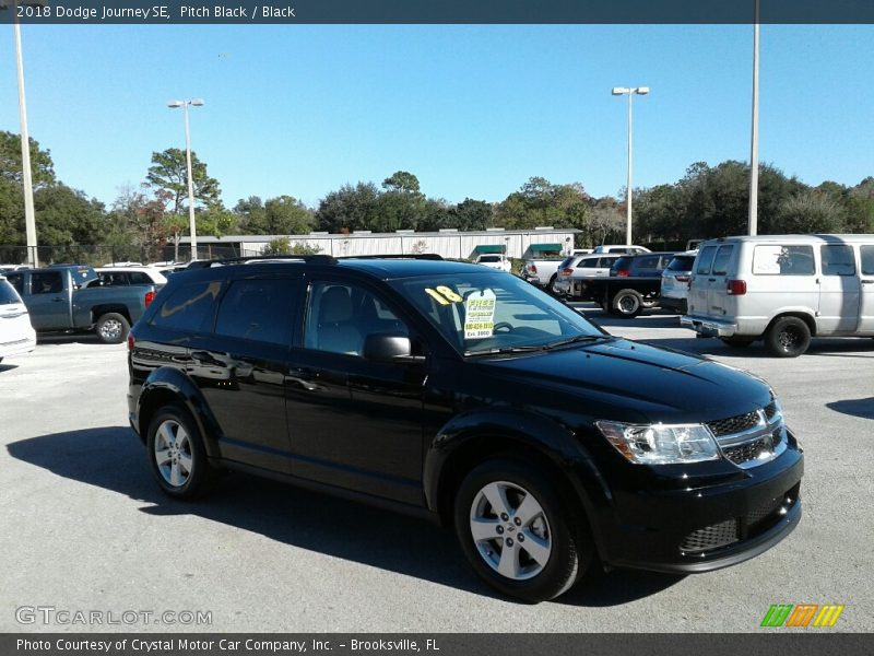 Pitch Black / Black 2018 Dodge Journey SE