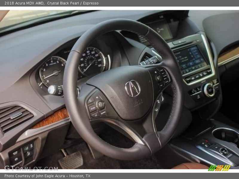 Crystal Black Pearl / Espresso 2018 Acura MDX AWD