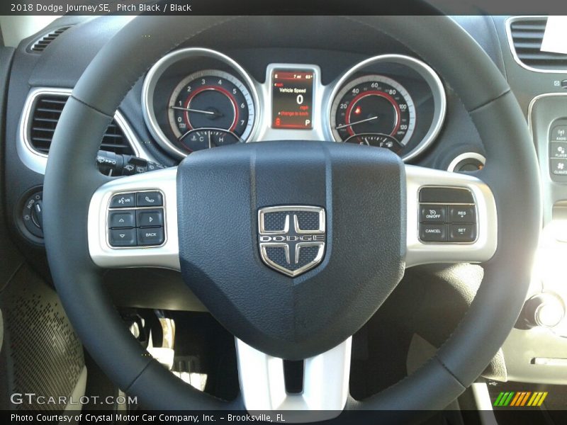 Pitch Black / Black 2018 Dodge Journey SE