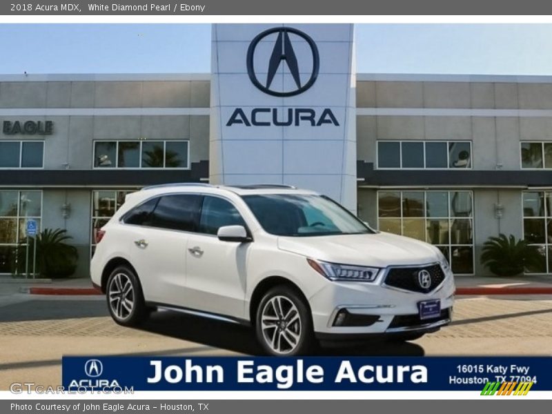 White Diamond Pearl / Ebony 2018 Acura MDX