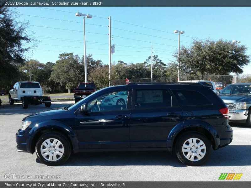 Contusion Blue Pearl / Black 2018 Dodge Journey SE