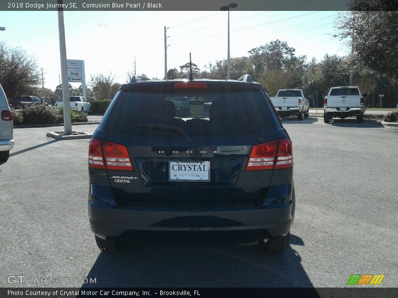 Contusion Blue Pearl / Black 2018 Dodge Journey SE