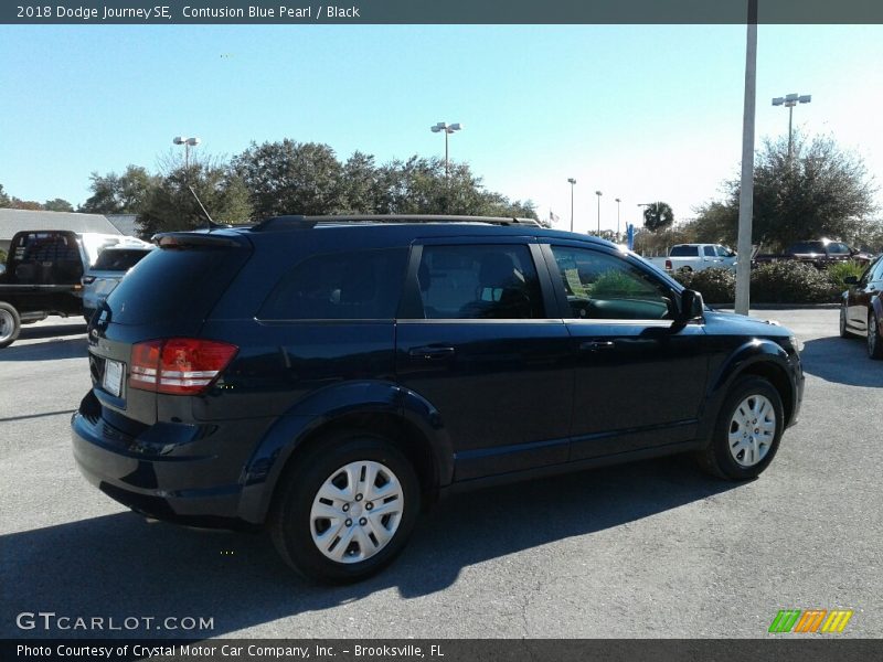 Contusion Blue Pearl / Black 2018 Dodge Journey SE