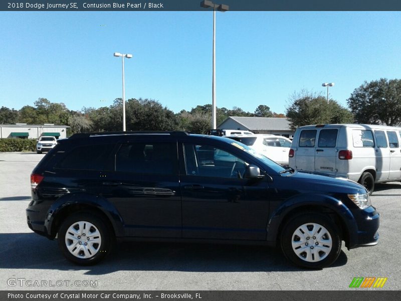 Contusion Blue Pearl / Black 2018 Dodge Journey SE