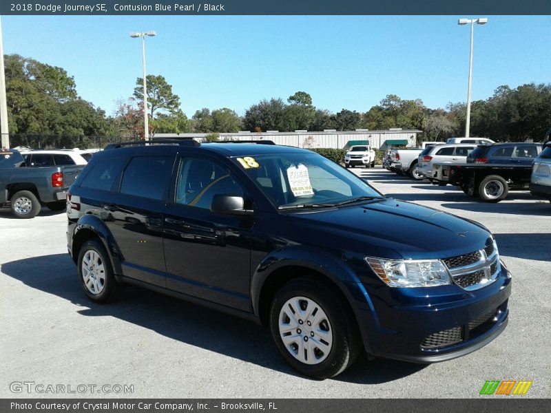 Contusion Blue Pearl / Black 2018 Dodge Journey SE