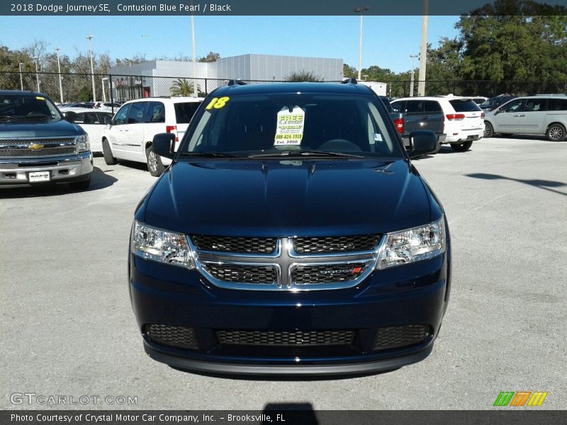 Contusion Blue Pearl / Black 2018 Dodge Journey SE
