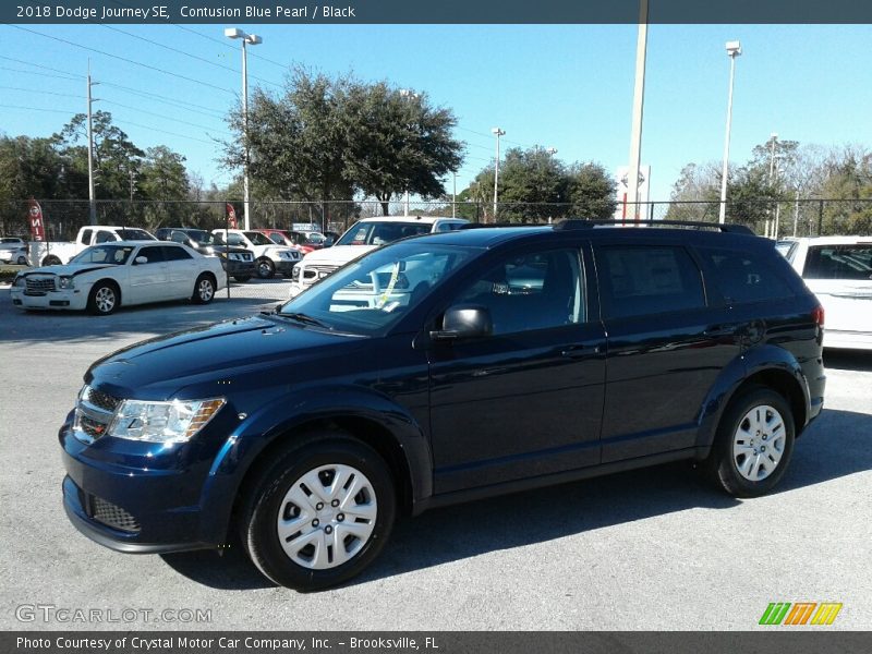Contusion Blue Pearl / Black 2018 Dodge Journey SE