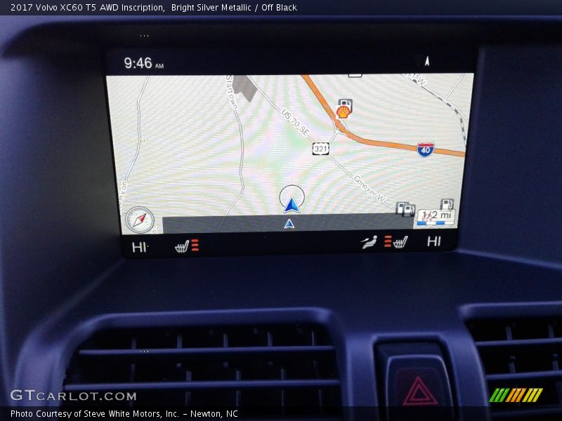 Bright Silver Metallic / Off Black 2017 Volvo XC60 T5 AWD Inscription