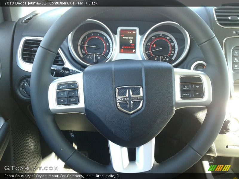 Contusion Blue Pearl / Black 2018 Dodge Journey SE
