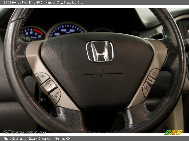 Nimbus Gray Metallic / Gray 2008 Honda Pilot EX-L 4WD