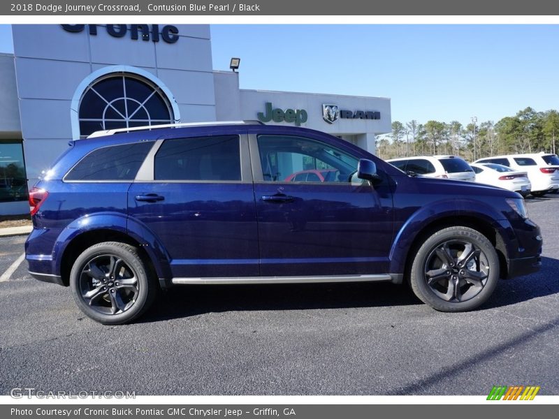 Contusion Blue Pearl / Black 2018 Dodge Journey Crossroad