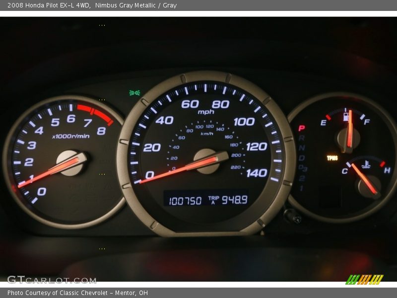 Nimbus Gray Metallic / Gray 2008 Honda Pilot EX-L 4WD