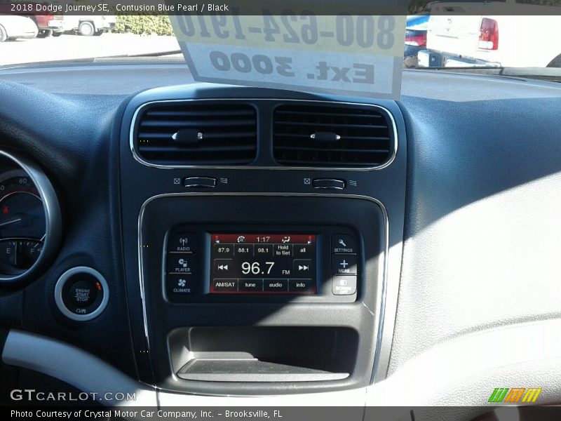 Contusion Blue Pearl / Black 2018 Dodge Journey SE