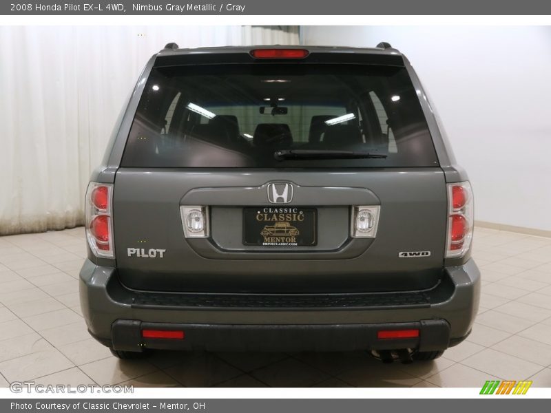 Nimbus Gray Metallic / Gray 2008 Honda Pilot EX-L 4WD