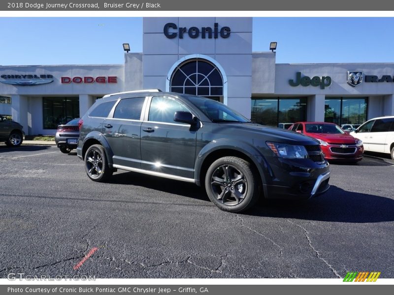 Bruiser Grey / Black 2018 Dodge Journey Crossroad