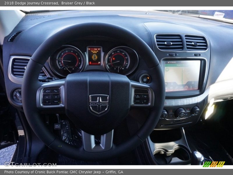 Bruiser Grey / Black 2018 Dodge Journey Crossroad