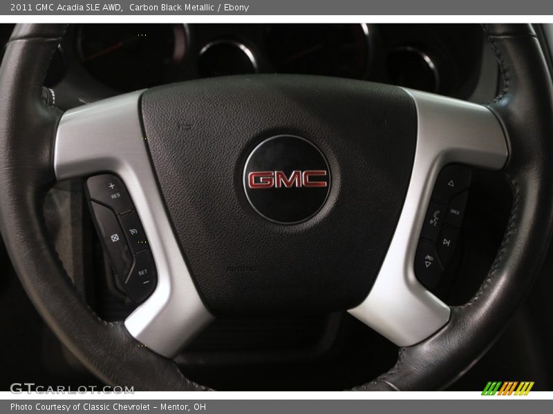 Carbon Black Metallic / Ebony 2011 GMC Acadia SLE AWD