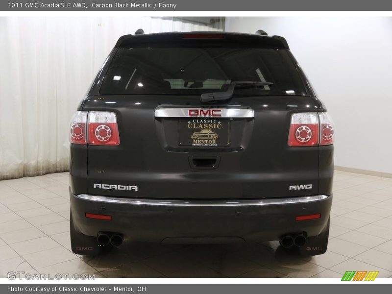 Carbon Black Metallic / Ebony 2011 GMC Acadia SLE AWD