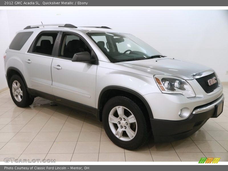 Quicksilver Metallic / Ebony 2012 GMC Acadia SL