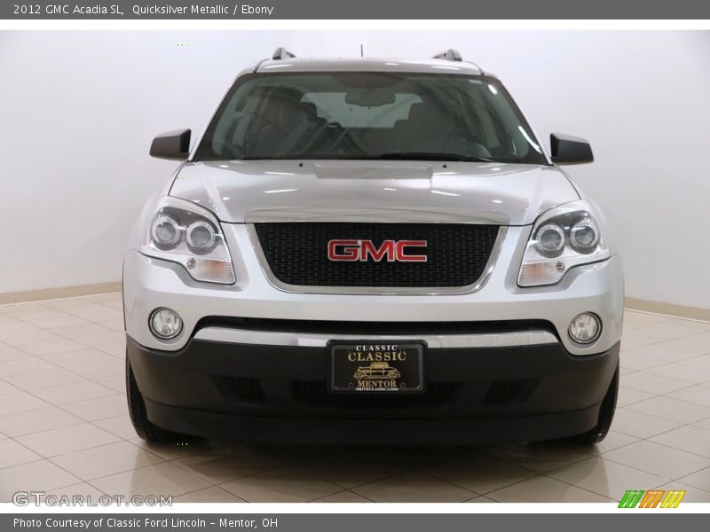 Quicksilver Metallic / Ebony 2012 GMC Acadia SL