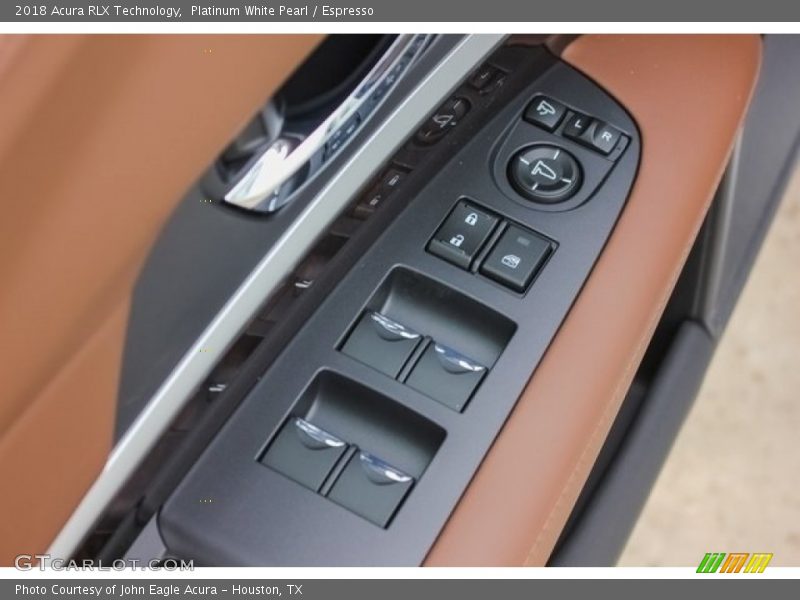 Platinum White Pearl / Espresso 2018 Acura RLX Technology