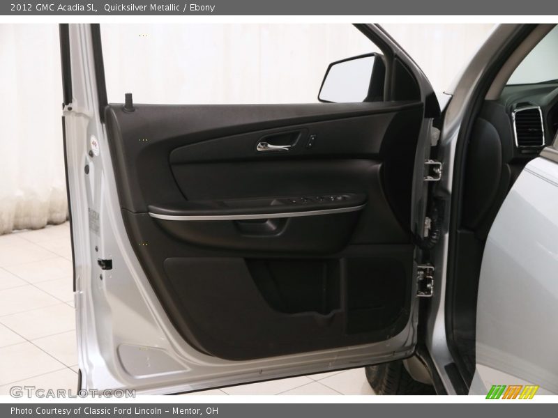 Quicksilver Metallic / Ebony 2012 GMC Acadia SL