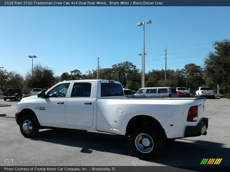 Bright White / Black/Diesel Gray 2018 Ram 3500 Tradesman Crew Cab 4x4 Dual Rear Wheel