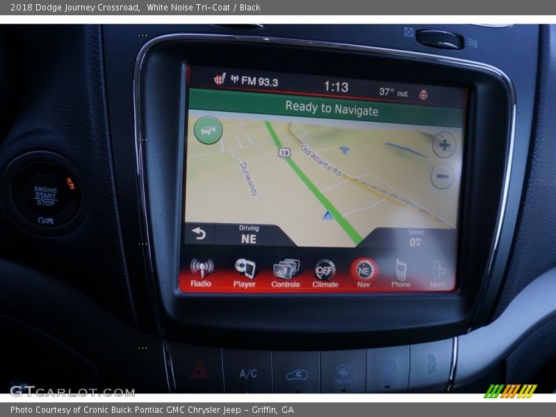 White Noise Tri-Coat / Black 2018 Dodge Journey Crossroad