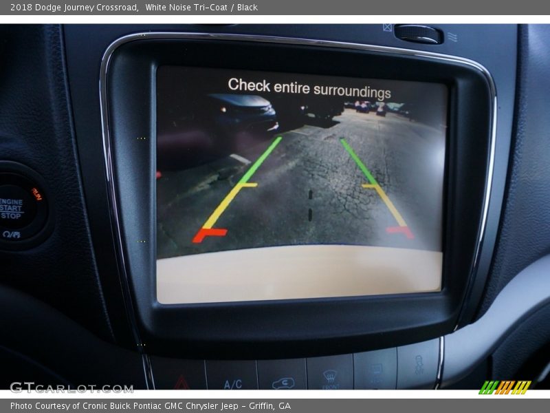White Noise Tri-Coat / Black 2018 Dodge Journey Crossroad