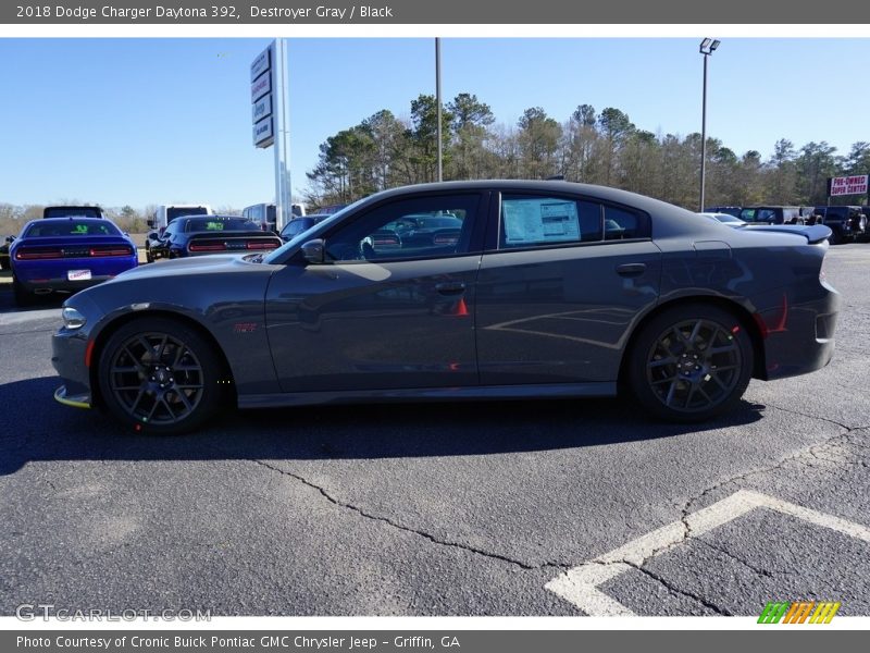 Destroyer Gray / Black 2018 Dodge Charger Daytona 392