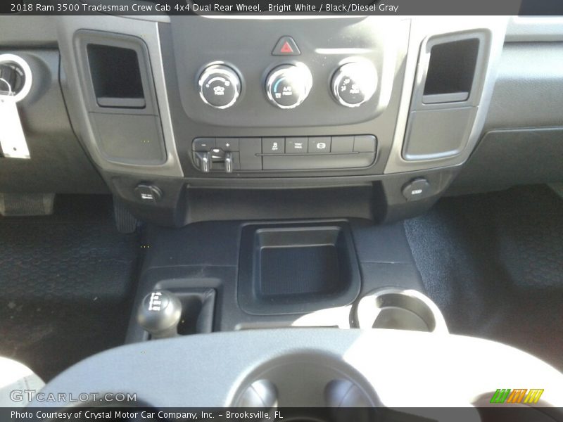 Bright White / Black/Diesel Gray 2018 Ram 3500 Tradesman Crew Cab 4x4 Dual Rear Wheel