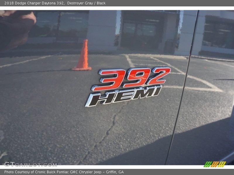 Destroyer Gray / Black 2018 Dodge Charger Daytona 392