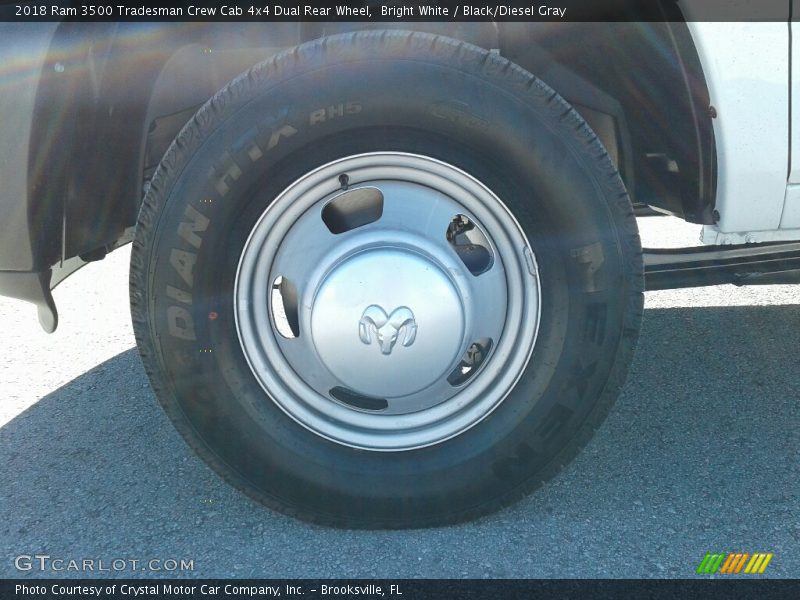 Bright White / Black/Diesel Gray 2018 Ram 3500 Tradesman Crew Cab 4x4 Dual Rear Wheel