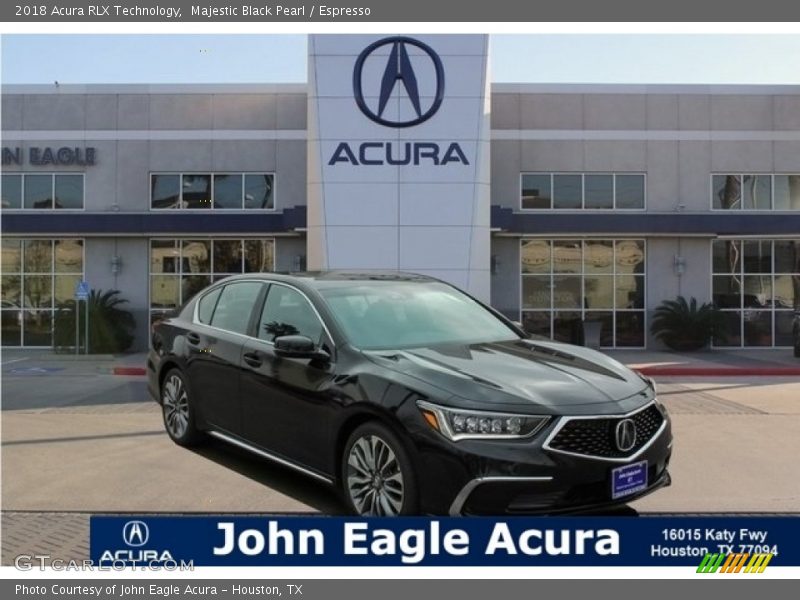 Majestic Black Pearl / Espresso 2018 Acura RLX Technology