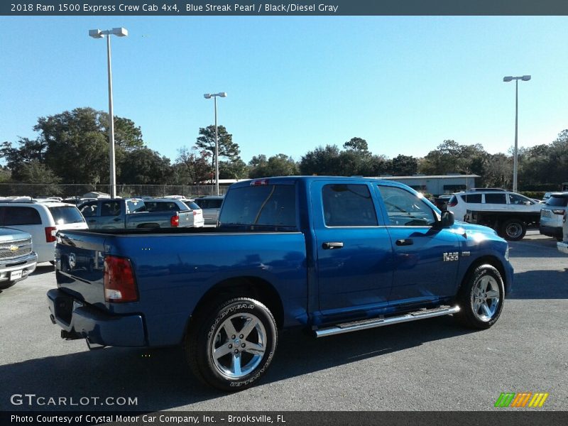 Blue Streak Pearl / Black/Diesel Gray 2018 Ram 1500 Express Crew Cab 4x4