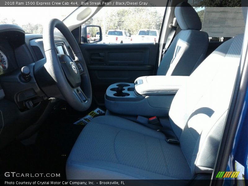 Blue Streak Pearl / Black/Diesel Gray 2018 Ram 1500 Express Crew Cab 4x4