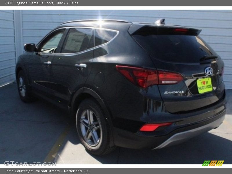 Black / Beige 2018 Hyundai Santa Fe Sport