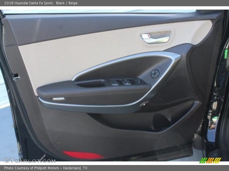 Black / Beige 2018 Hyundai Santa Fe Sport