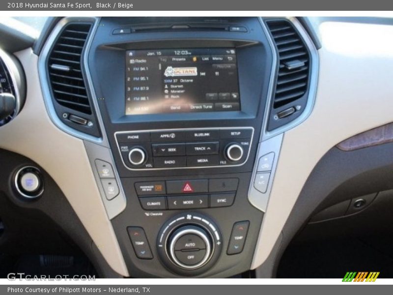 Black / Beige 2018 Hyundai Santa Fe Sport