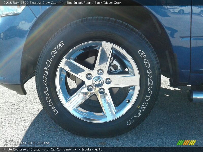 Blue Streak Pearl / Black/Diesel Gray 2018 Ram 1500 Express Crew Cab 4x4