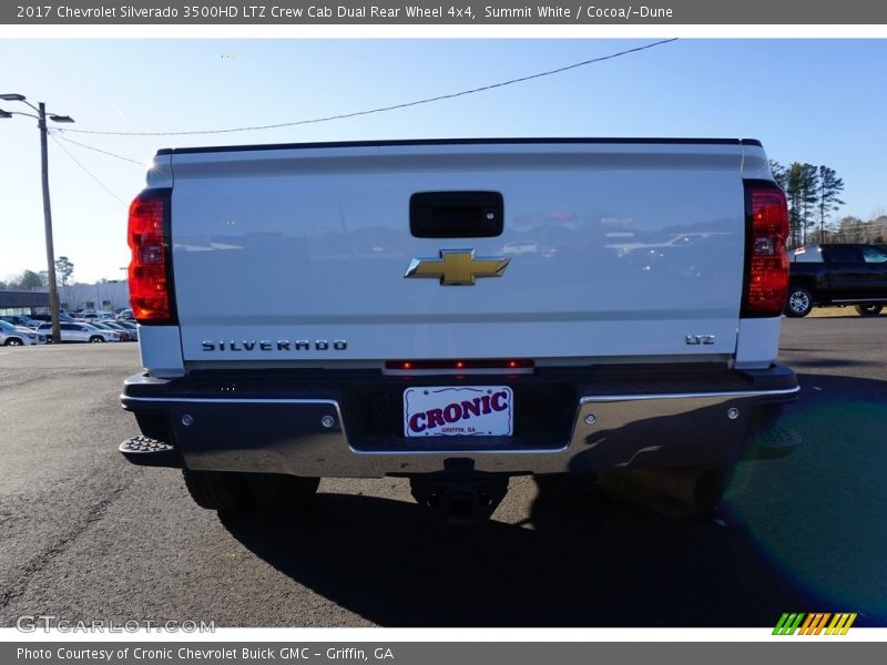 Summit White / Cocoa/­Dune 2017 Chevrolet Silverado 3500HD LTZ Crew Cab Dual Rear Wheel 4x4