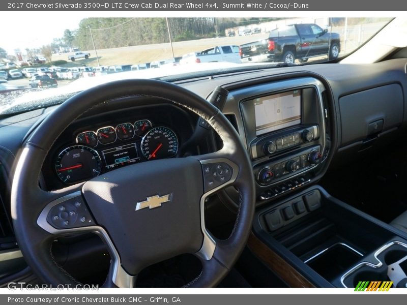 Summit White / Cocoa/­Dune 2017 Chevrolet Silverado 3500HD LTZ Crew Cab Dual Rear Wheel 4x4