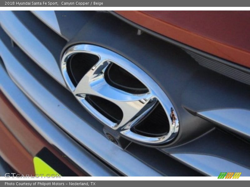 Canyon Copper / Beige 2018 Hyundai Santa Fe Sport