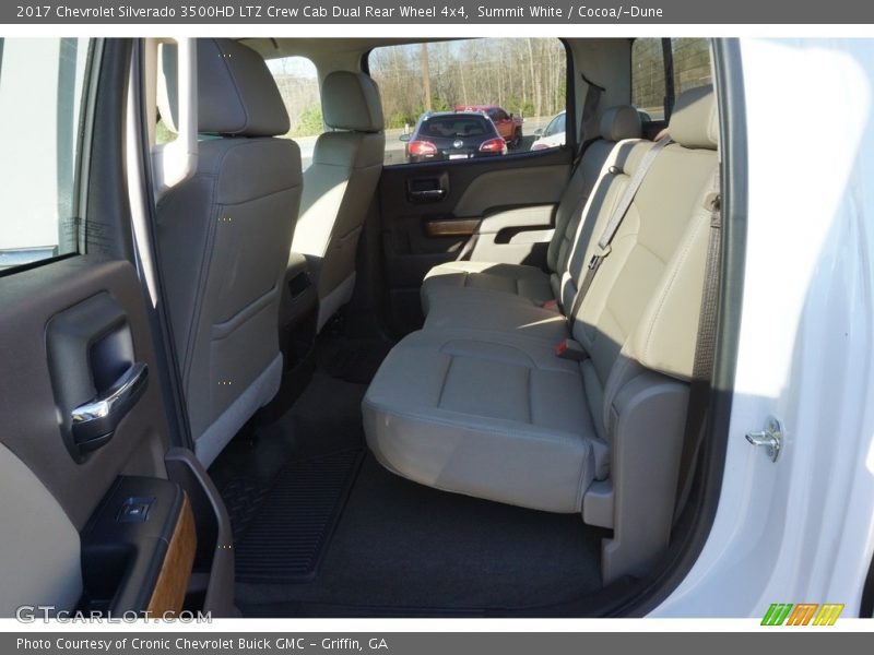 Summit White / Cocoa/­Dune 2017 Chevrolet Silverado 3500HD LTZ Crew Cab Dual Rear Wheel 4x4